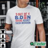9 Out Of 4 Biden Voters Regret Their Decision T Shirt Biden Crack Pipes
