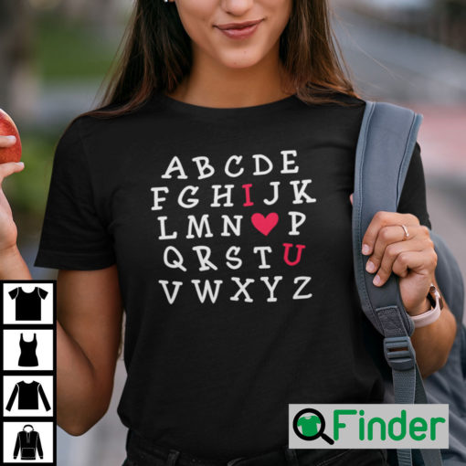 Alphabet I Love You Abcd Shirt 1