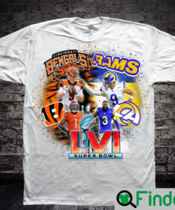 Bengals Rams 2022 Super Bowl Shirts 1