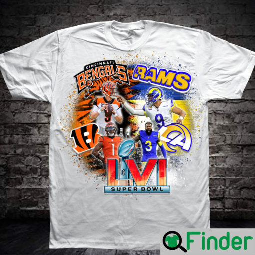 Bengals Rams 2022 Super Bowl Shirts 1