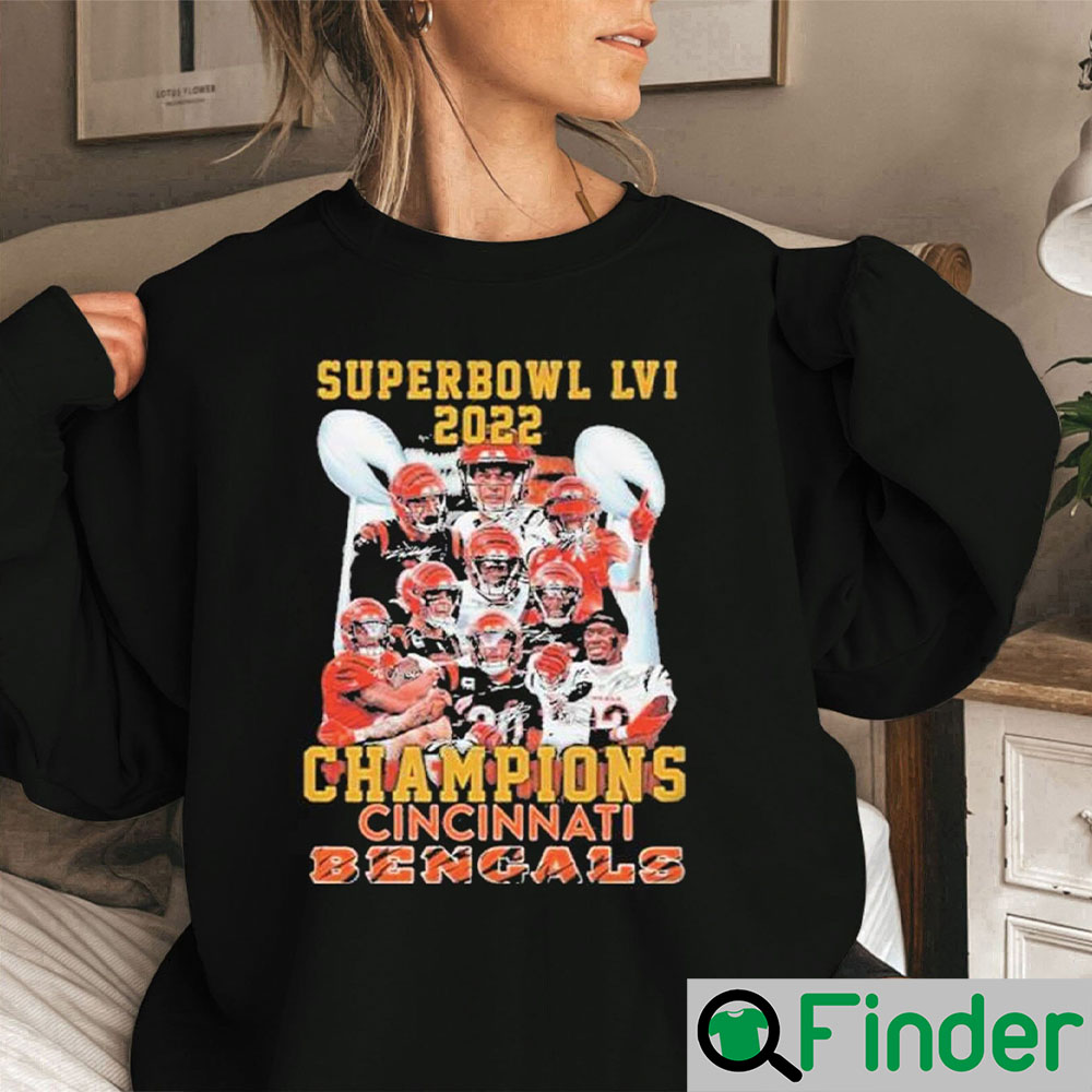 Bengals Super Bowl LVI 2022 Champions Shirt, Hoodie, Sweatshirt, Long ...