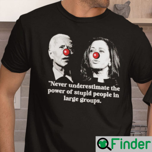 Biden Harris The Power Of Stupid People In Large Groups Shirt