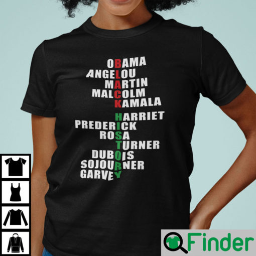 Black History Shirt Obama Angelou Malcolm Kamala