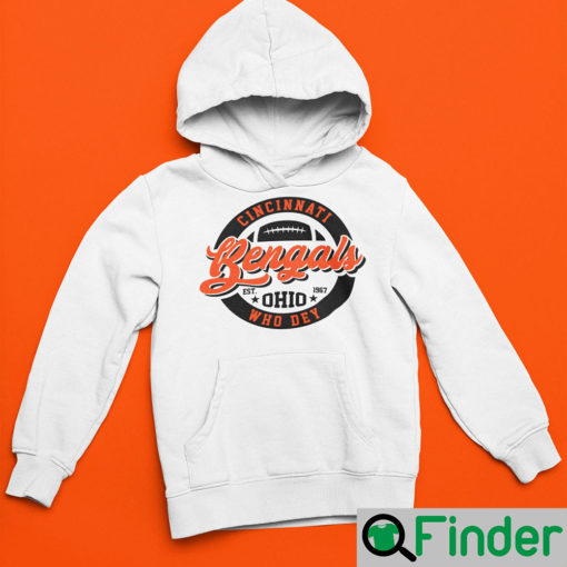 Cincinnati Bengals Vintage Inspired Hoodie