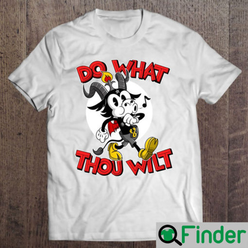 Do What Thou Wilt Baphomet 30S Cartoon Occult Shirt