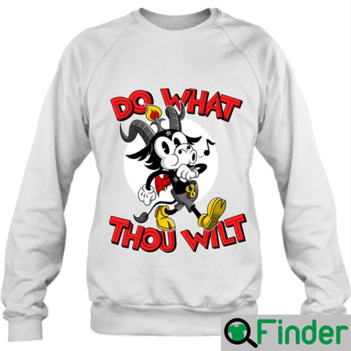 Do What Thou Wilt Baphomet 30S Cartoon Occult Sweatshirt