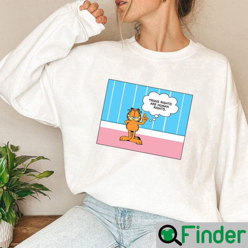 Gay Garfield Protect Trans Kids Sweatshirt