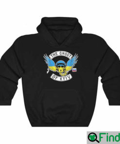 Ghost of Kyiv Fighter Jet Pilot Military Soldier Air Force Black Hoodie