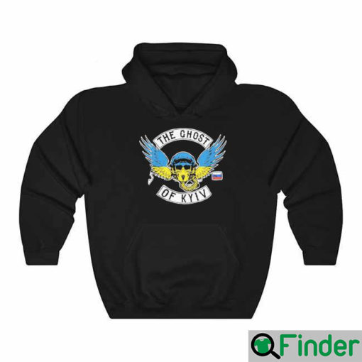 Ghost of Kyiv Fighter Jet Pilot Military Soldier Air Force Black Hoodie