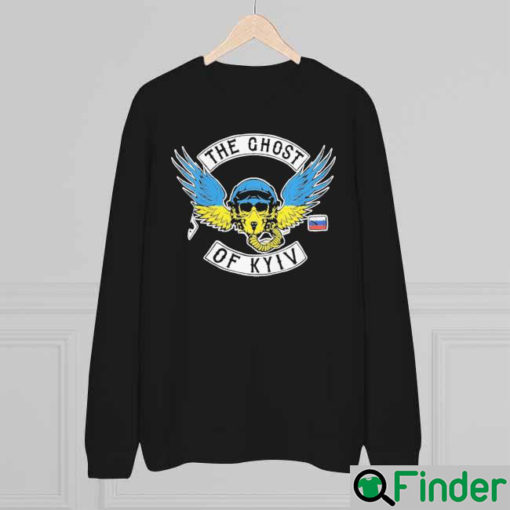 Ghost of Kyiv Fighter Jet Pilot Military Soldier Air Force Black Sweatshirt