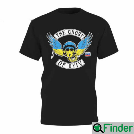 Ghost of Kyiv Fighter Jet Pilot Military Soldier Air Force Black T shirt