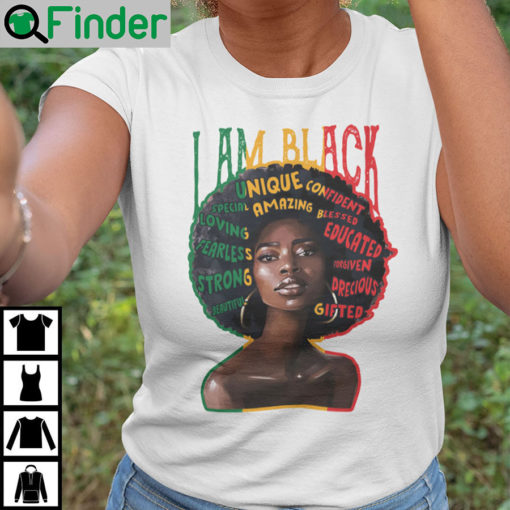 I Am Black Gifted Strong Black History Month Shirt