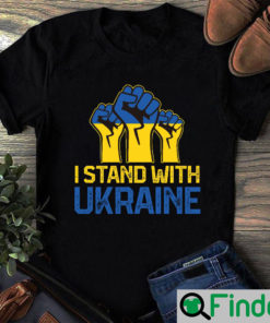 I Stand With Ukraine Support Hand Shirt