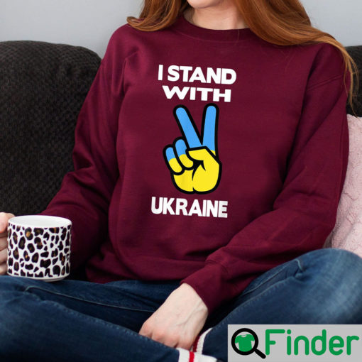 I Stand With Ukraine Sweatshirt For Ukrainian Patriots