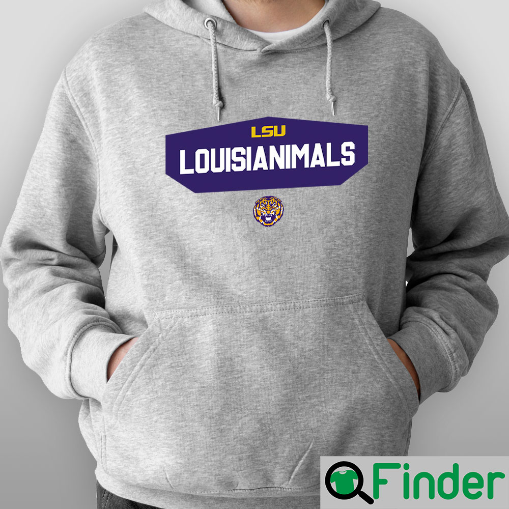 Grey on sale lsu hoodie