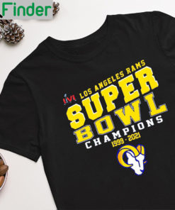 Los Angeles Rams 2 Time Super Bowl Champions 1999 2021 Unisex T Shirt