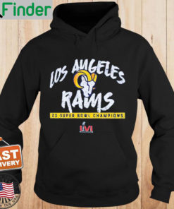 Los Angeles Rams 2 Time Super Bowl Champions Hoodie