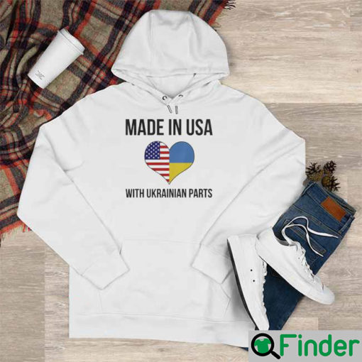 Made In USA With Ukrainian Parts Save Ukraine Hoodie