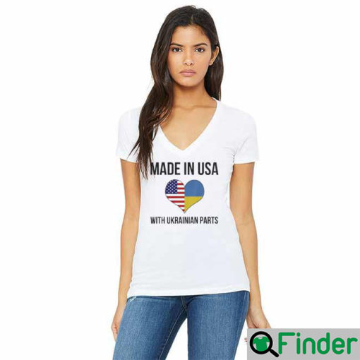 Made In USA With Ukrainian Parts Save Ukraine Shirts