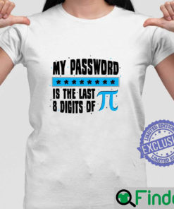 My Password Is The Last 8 Digits Of Pi Unisex Shirt