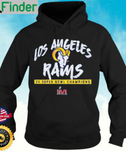 Nice Los Angeles Rams 2 Time Super Bowl Champions Hoodie