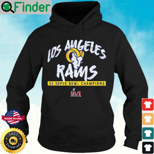 Nice Los Angeles Rams 2 Time Super Bowl Champions Hoodie