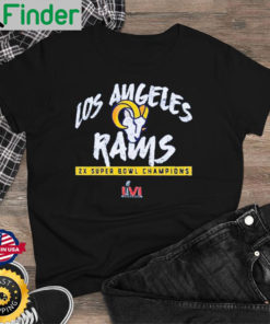 Nice Los Angeles Rams 2 Time Super Bowl Champions Shirt