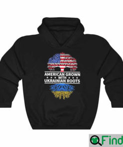 Official America Grown With Ukraine Roots In Ukraine Flag Hoodie