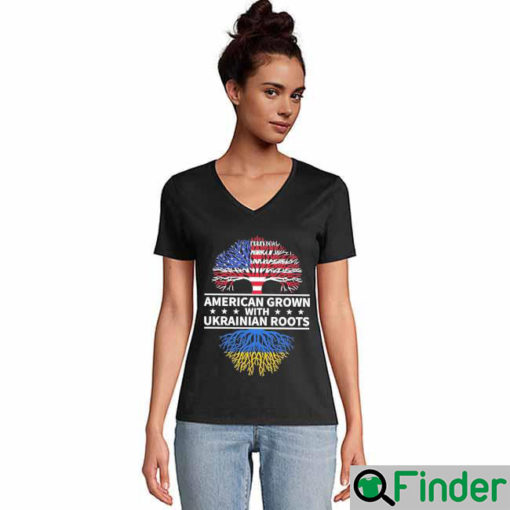 Official America Grown With Ukraine Roots In Ukraine Flag Shirts