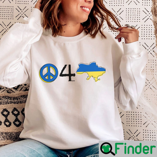 Peace For Ukraine Sweatshirt Ukrainian Support Anti War