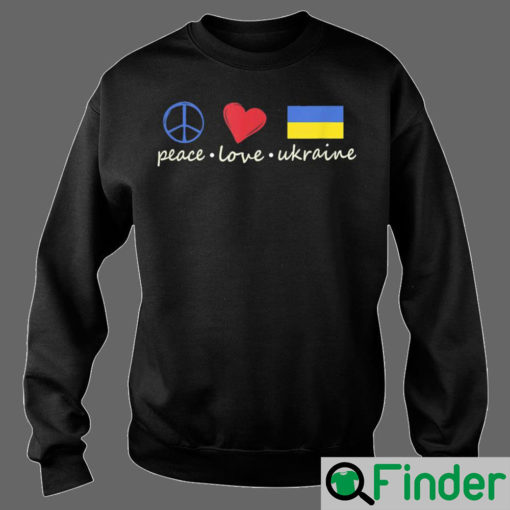 Peace Love Stand With Ukraine Sweatshirt