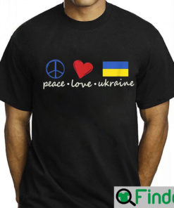 Peace Love Stand With Ukraine T Shirt