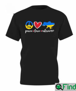 Peace Love Ukraine No War T Shirt