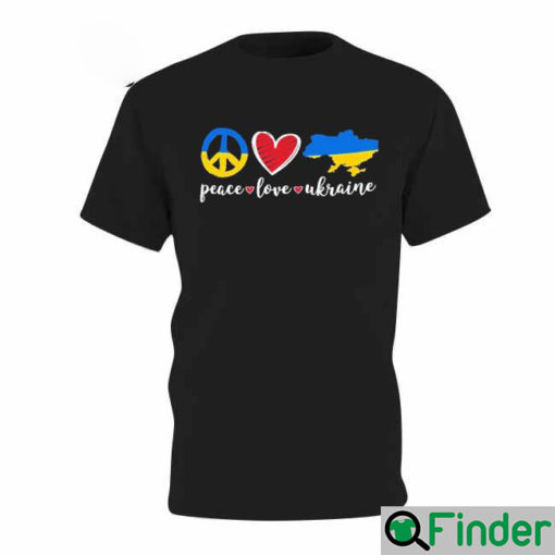 Peace Love Ukraine No War T Shirt