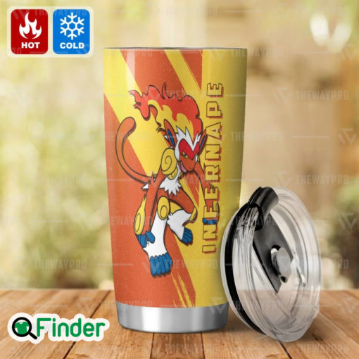 Pokemon Dual Type Fire and Fighting Infernape Custom Tumbler 2