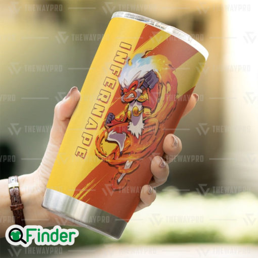 Pokemon Dual Type Fire and Fighting Infernape Custom Tumbler 3