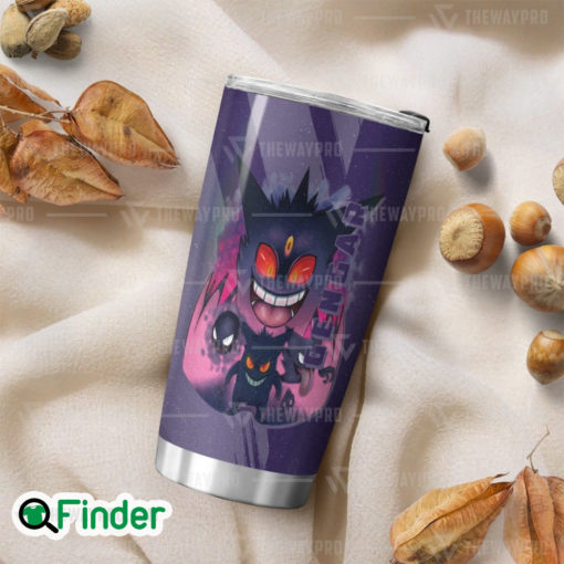 Pokemon Dual Type Ghost Poison Gen 1 Gengar Custom Tumbler