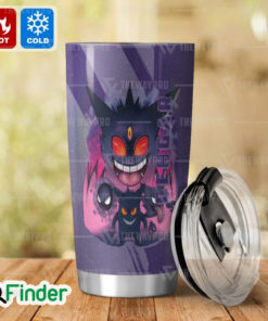 Pokemon Dual Type Ghost Poison Gengar Mega Gengar Custom Tumbler