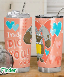 Pokemon Dual Type Normal and Ground Diggersby I Really Dig You Custom Tumbler