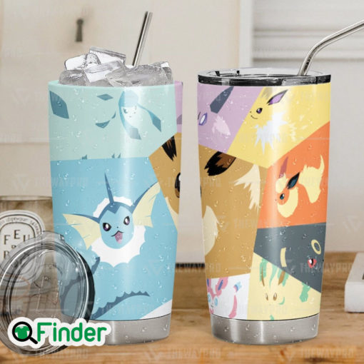 Pokemon Eevee Evolution All Form Custom Tumbler