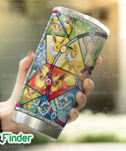 Pokemon Eevee Evolution Anime Custom Tumbler