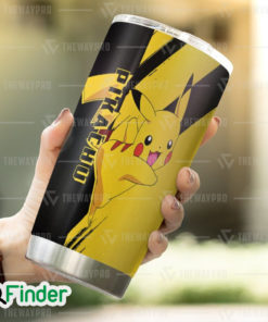 Pokemon Electric Type Starter Pokemon Yellow Pikachu Custom Tumbler 1