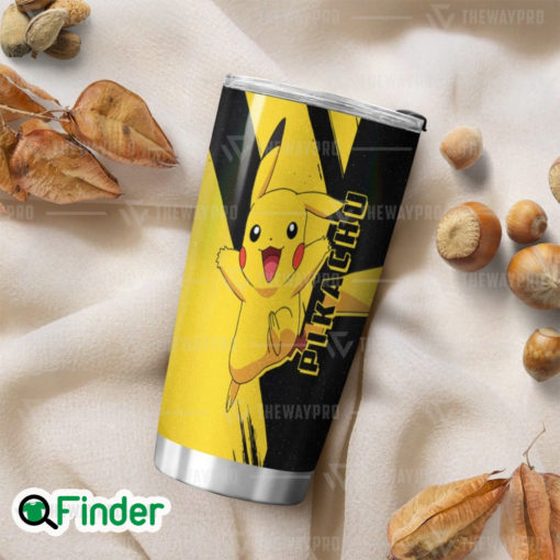 Pokemon Electric Type Starter Pokemon Yellow Pikachu Custom Tumbler 2