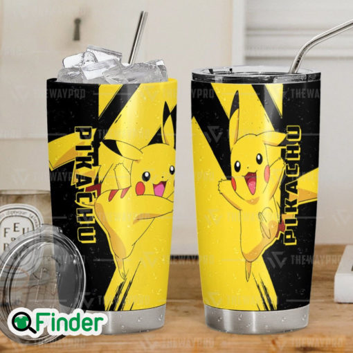 Pokemon Electric Type Starter Pokemon Yellow Pikachu Custom Tumbler