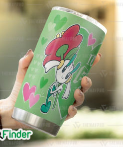 Pokemon Fairy Type Floette Ill Wait Forever You Custom Tumbler 3