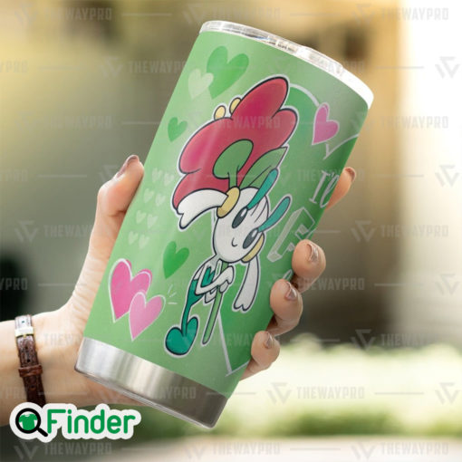 Pokemon Fairy Type Floette Ill Wait Forever You Custom Tumbler 3