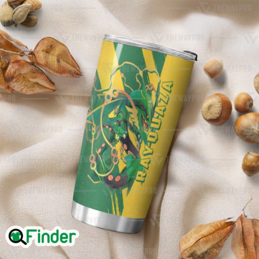 Pokemon Legendary Dual Type Dragon Flying Rayquaza Custom Tumbler 1