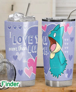 Pokemon Normal Type Munchlax I Love You More Than Lunch Custom Tumbler