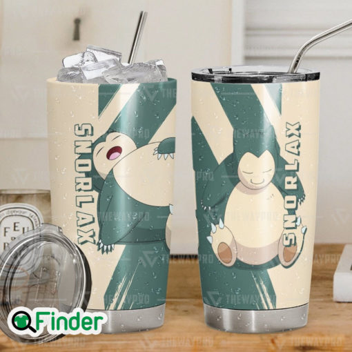 Pokemon Normal Type Snorlax Custom Tumbler