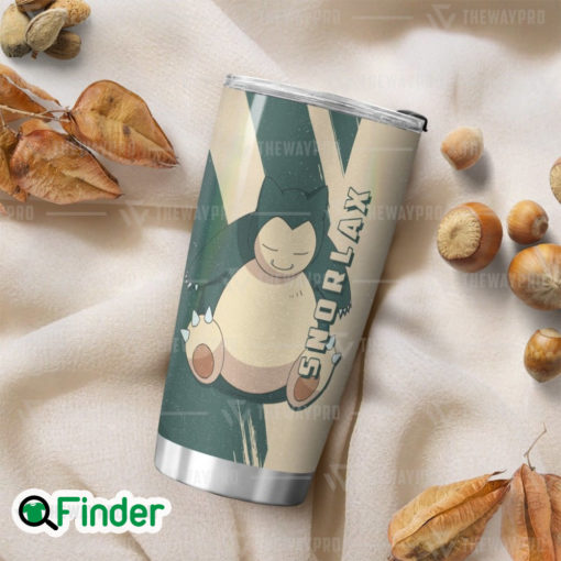 Pokemon Normal Type of Kanto Snorlax Custom Tumbler